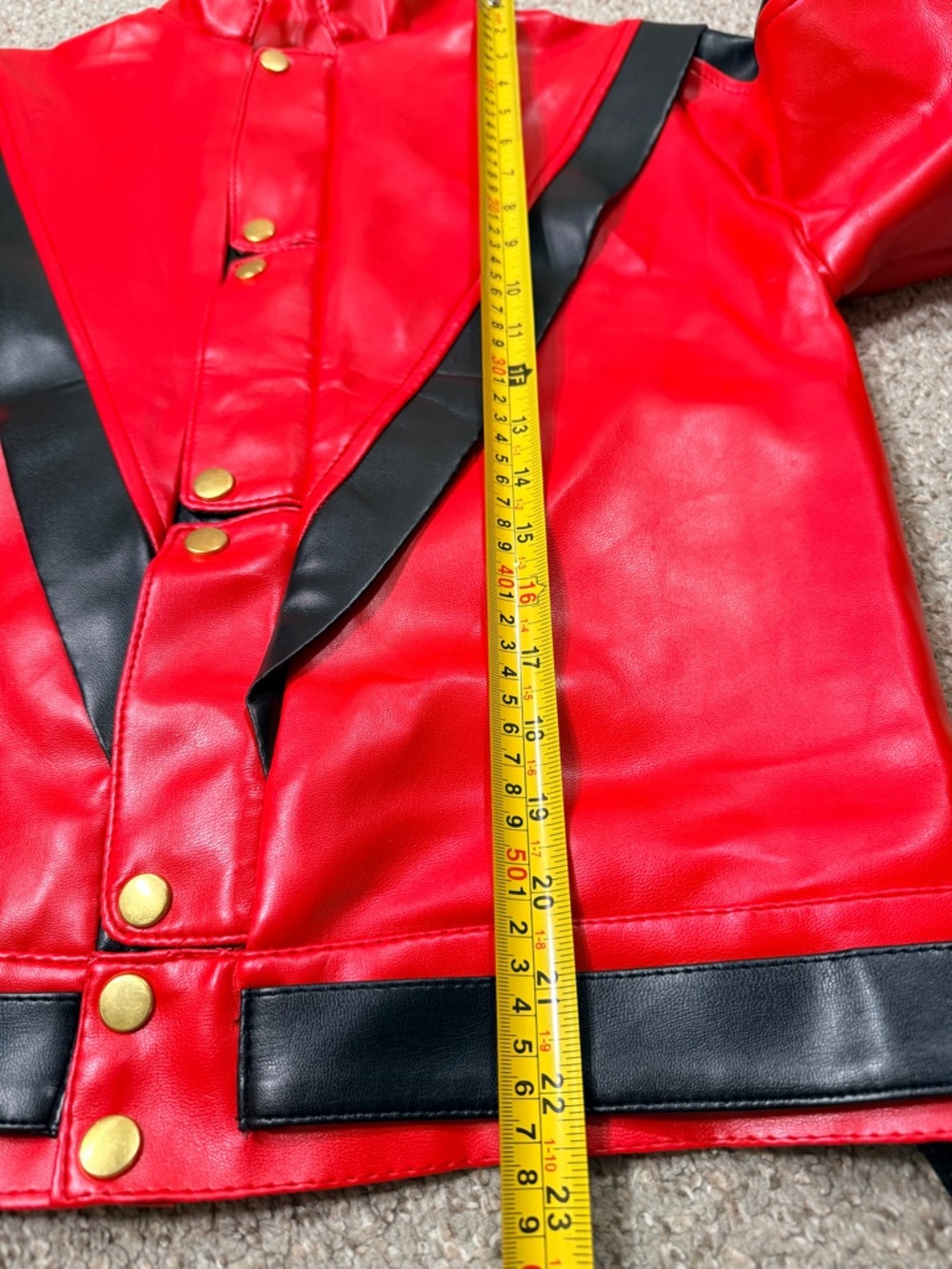 Charades Michael Jackson Thriller Jacket Red Custome Size Small - Picture 14 of 16